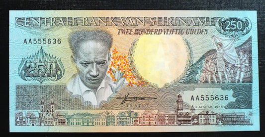 250 Guldenów - Surinam 1988 r.