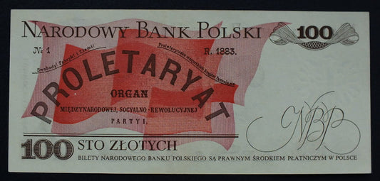 100 zł Ludwik WARYŃSKI 1979 UNC