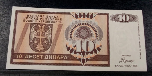 10 dinarów BOŚNIA I HERCEGOWINA