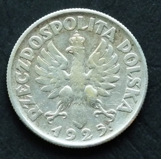 2 zł 1925 z kropką - Żniwiarka