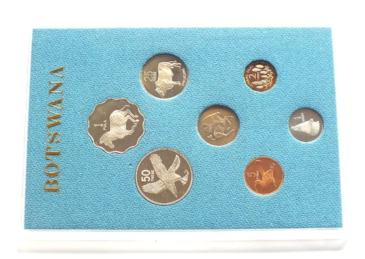 Set Botswana 1981 7 monet PROOF - ALEGAN