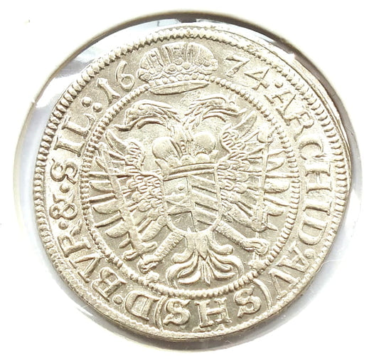 6 Krajcarów Śląsk Leopold I 1674 - UNC