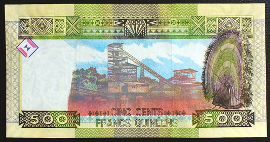 500 Franków - Gwinea 2015 r.