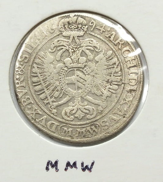 15 krajcarów 1694 Leopold I - ALEGAN FV