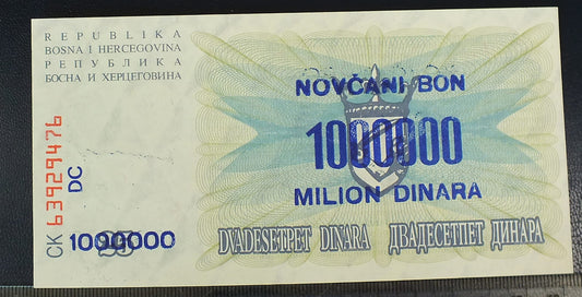 1 000 000 Dinarów - Bośnia i Hercegowina