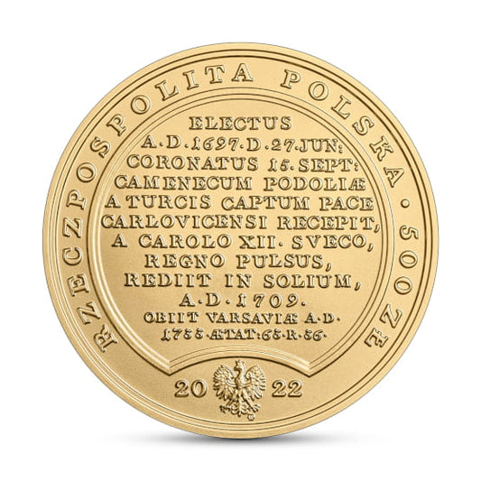 500 zł Skarby Stanisława Augusta – August II Mocny