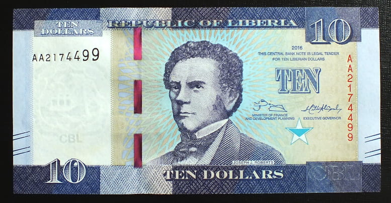 10 Dolarów - Liberia 2016 r.