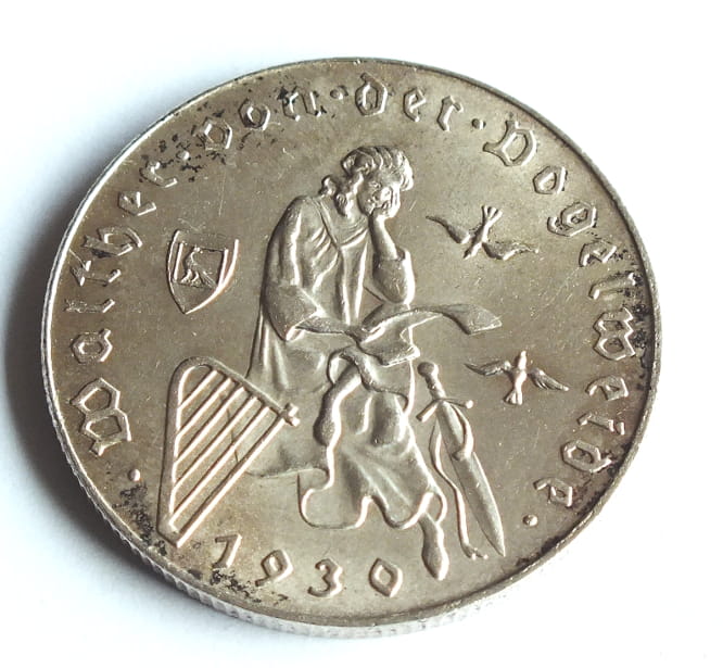 2 Schillingi Walther von d. Vogelweide 1930