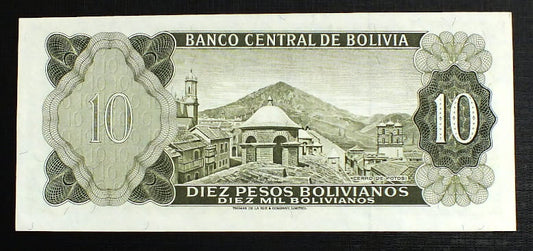 10 Pesos - Boliwia 1962 r.