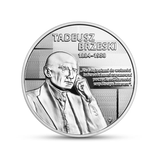 Moneta 10 zł Wielcy polscy ekonomiści – Tadeusz Brzeski