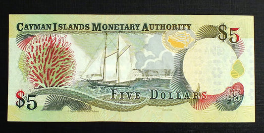 5 Dolarów - Kajmany 1996 r.