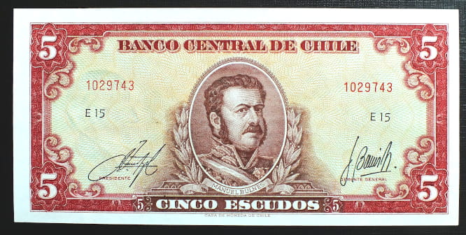 5 Escudos - Chile 1964 r.