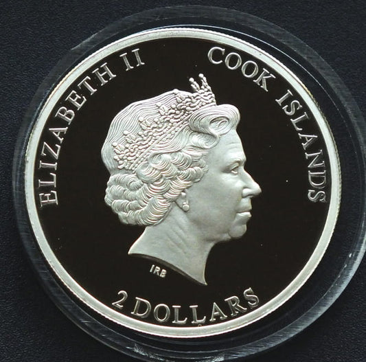 2 dolary Dzik - Wild Boat - 1/2 OZ Cook Islands 2014 r.