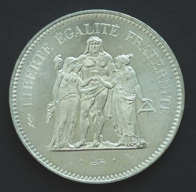 50 Franków Herkules 1974 30 g AG .900