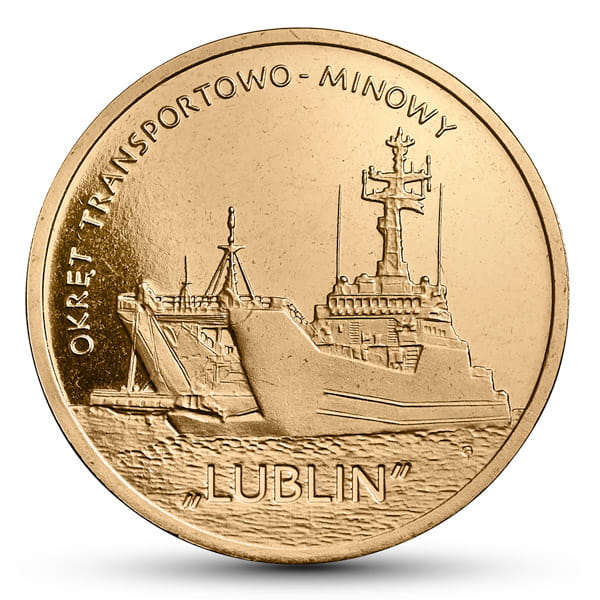 2 zł Okręt transportowo-minowy „Lublin”
