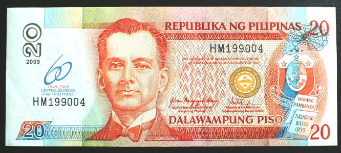 20 Piso - Filipiny 2009 r.