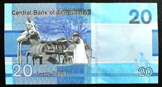 20 Dalasis - Gambia 2019 r.
