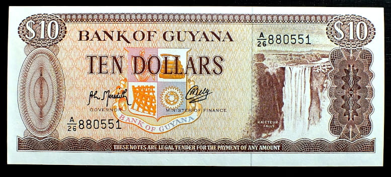 10 Dolarów - Gujana
