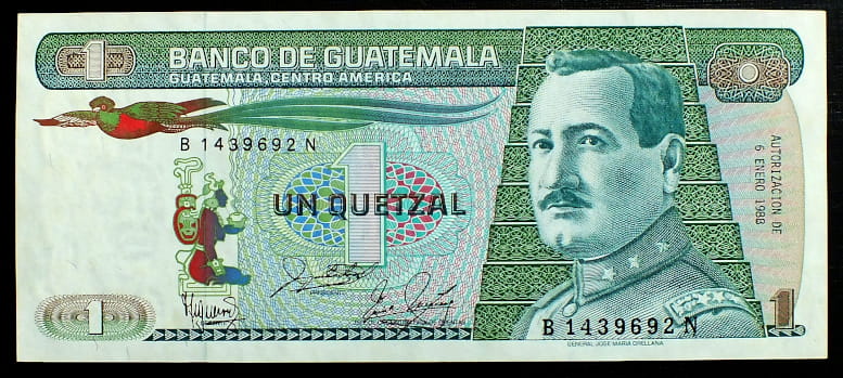 1 Quetzal - Gwatemala 1988 r.