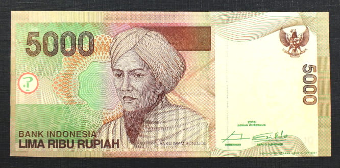 5000 Rupiah - INDONEZJA