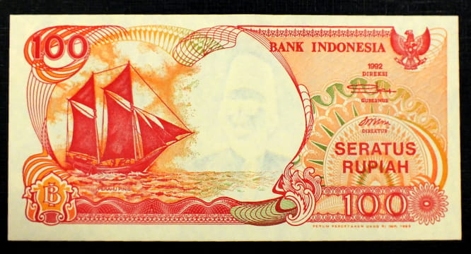 100 Rupiah - Indomezja 1992 r.