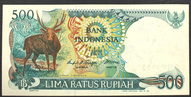 500 Rupiah - INDONEZJA 1988 r.