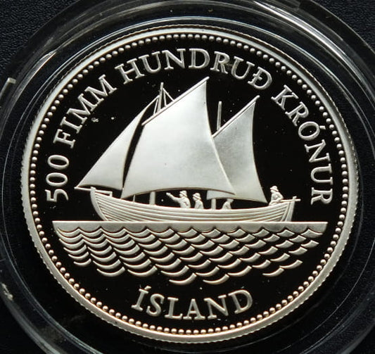 500 koron 100 lecie 1986 PP Islandia