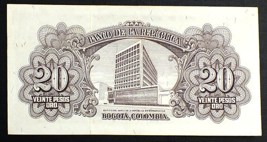 20 Pesos Oro - Kolumbia 1965 r.