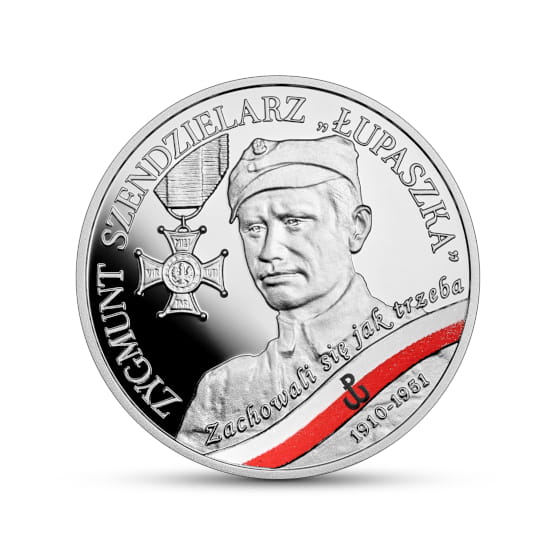 Moneta 10 zł Wyklęci przez komunistów żołnierze niezłomni – Zygmunt Szendzielarz „Łupaszka”