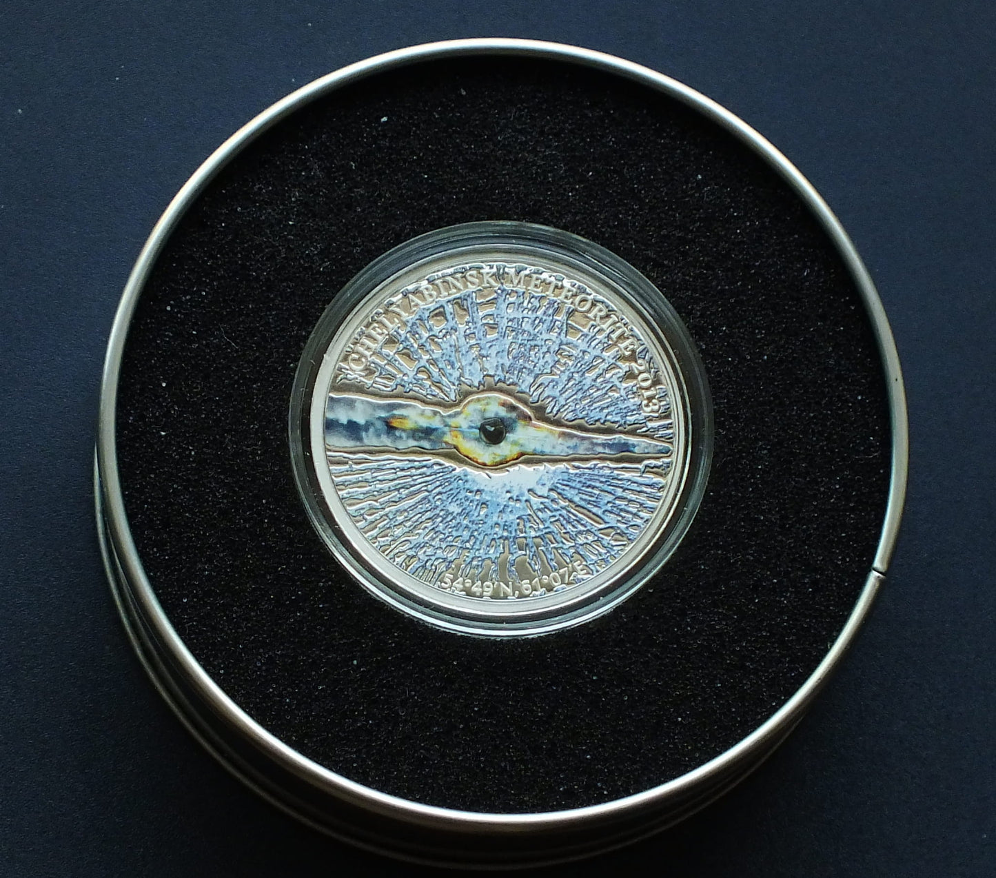 5 dolarów Meteoryt - Chelyabinsk Meteorite -Cook Islands 2013 r.