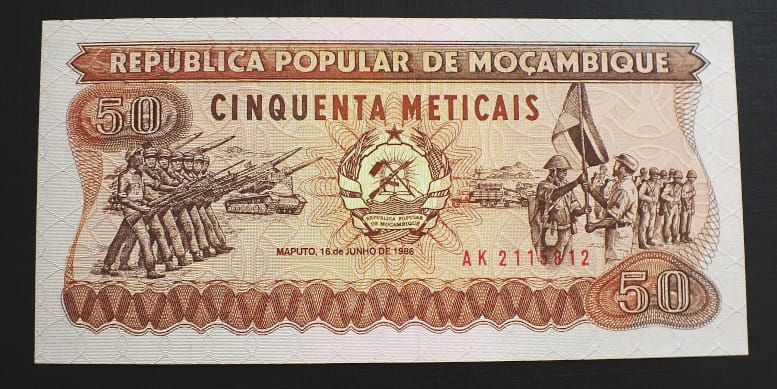 50 Meticais- Mozambik