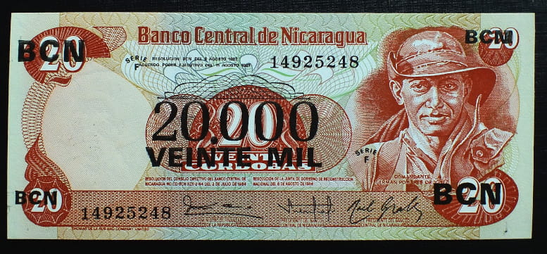 20000 Cordobas - Nikaragua 1987 r.