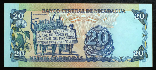 20 Cordobas - Nikaragua 1985 r.