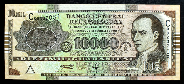 10000 Guaranies - Paragwaj 2004 r.