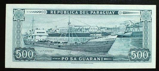 500 Guaranies - Paragwaj 1952 r.