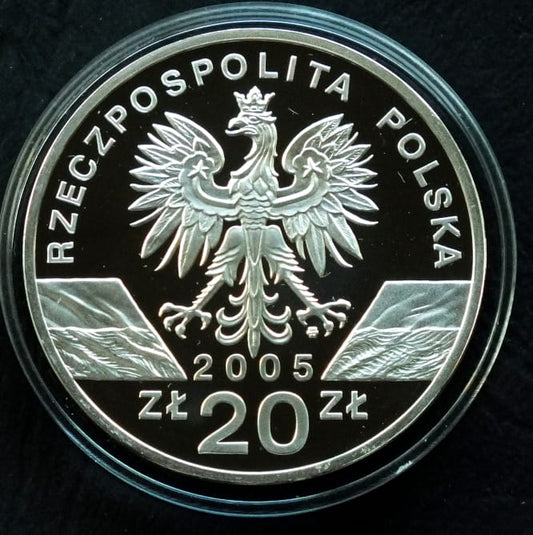 20 zł Puchacz (łac. Bubo bubo)