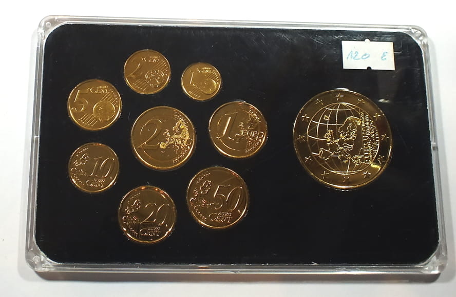 Zestaw euro wersja limitowana + numizmat FINLAND gold plated