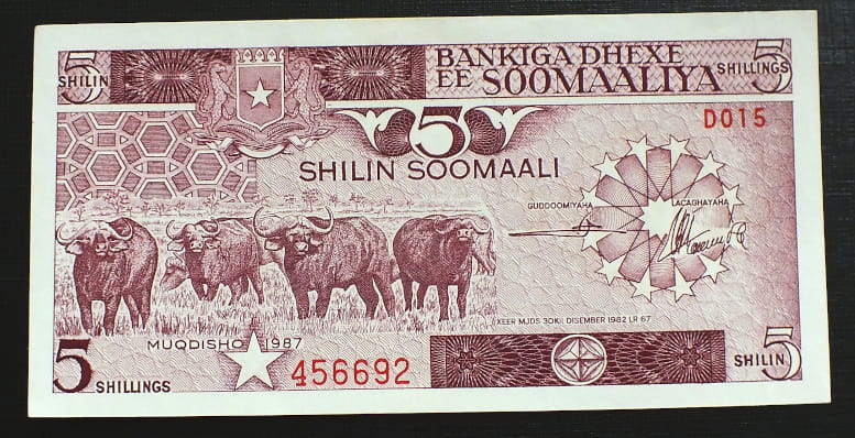 5 Szylingów - SOMALIA