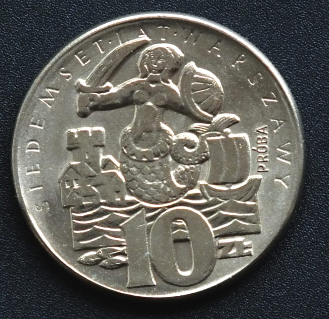 10 zł 700 lat Warszawy - Próba