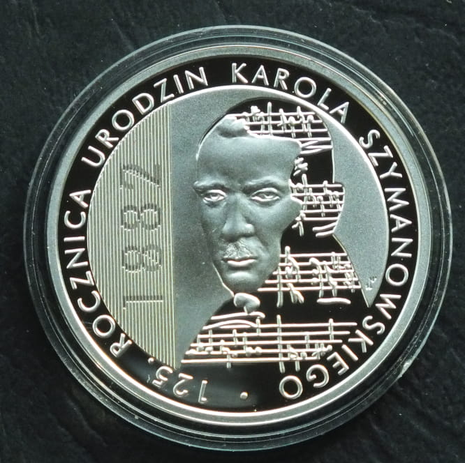 10 zł 125. rocznica urodzin Karola Szymanowskiego (1882-1937)