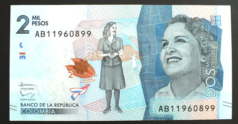 2000 Pesos - Kolumbia 2015