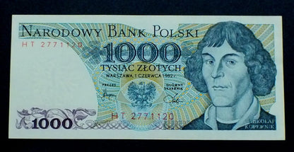 1000 zł Mikołaj KOPERNIK 1982 UNC