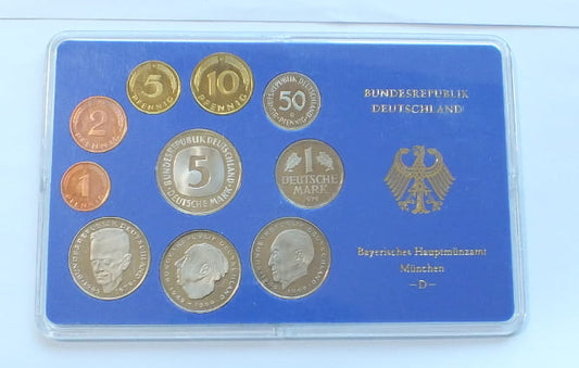 Set NIEMCY 10 monet PROOF 1979 D