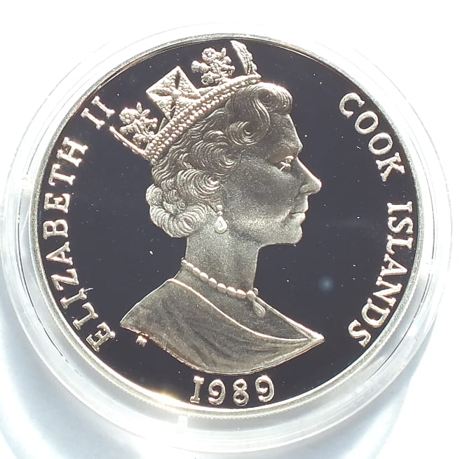 50 dolarów -  Biatlon Cook Islands 28,28 g .925