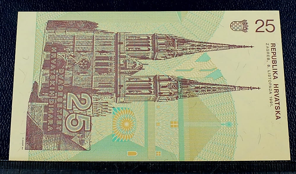 25 Dinarów - Chorwacja