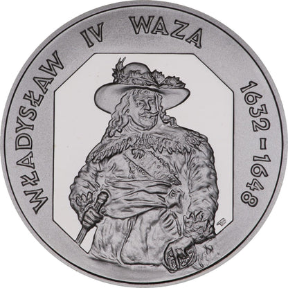 10 zł Władysław IV Waza (1632 - 1648) - półpostać