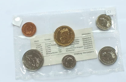 zestaw monet Kanada UNC 1991