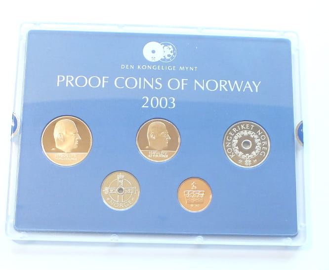 Set Proof coins of Norway 2003