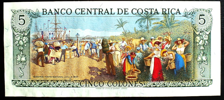 5 Colones - Kostaryka 1993 r.