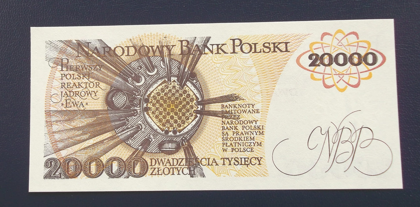 20000 zł Maria SKŁODOWSKA-CURIE 1989 UNC